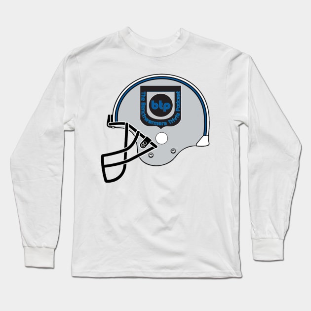 Benchwarmers Helmet Long Sleeve T-Shirt by Benchwarmers Trivia Podcast